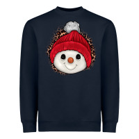 Navy snowman Heavyweight Sweatshirt - JahusDesignShop