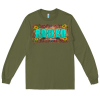 Army Green western rodeo sunflowers weapon  license plate template Long Sleeve Tee - BarkalooDesign
