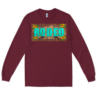 Burgundy western rodeo sunflowers weapon  license plate template Long Sleeve Tee - BarkalooDesign