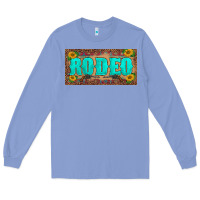 Colony Blue western rodeo sunflowers weapon  license plate template Long Sleeve Tee - BarkalooDesign