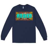 Navy western rodeo sunflowers weapon  license plate template Long Sleeve Tee - BarkalooDesign