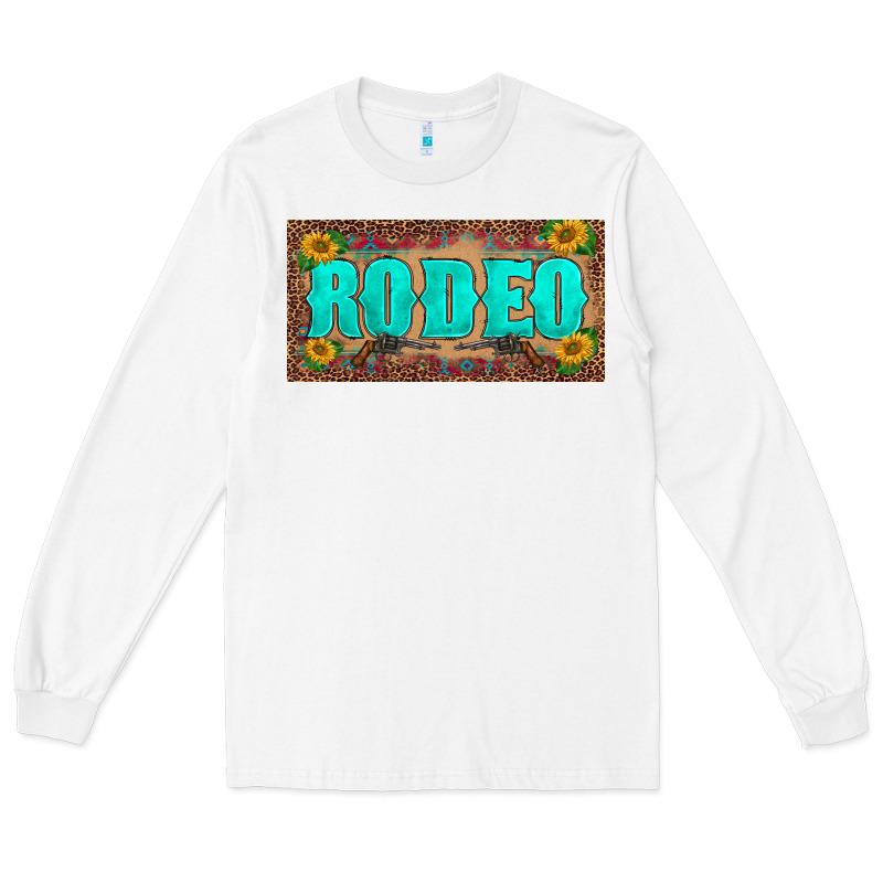 Western Rodeo Sunflowers Weapon  License Plate Template Long Sleeve Tee by BarkalooDesign | Teevron