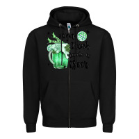 Black even ırısh needs a beer Zipper Hoodie - MaliasSmallBusiness