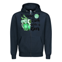 Navy even ırısh needs a beer Zipper Hoodie - MaliasSmallBusiness