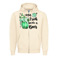 Sandshell even ırısh needs a beer Zipper Hoodie - MaliasSmallBusiness