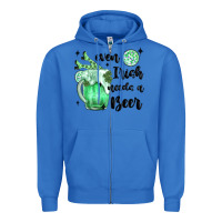 True Royal even ırısh needs a beer Zipper Hoodie - MaliasSmallBusiness