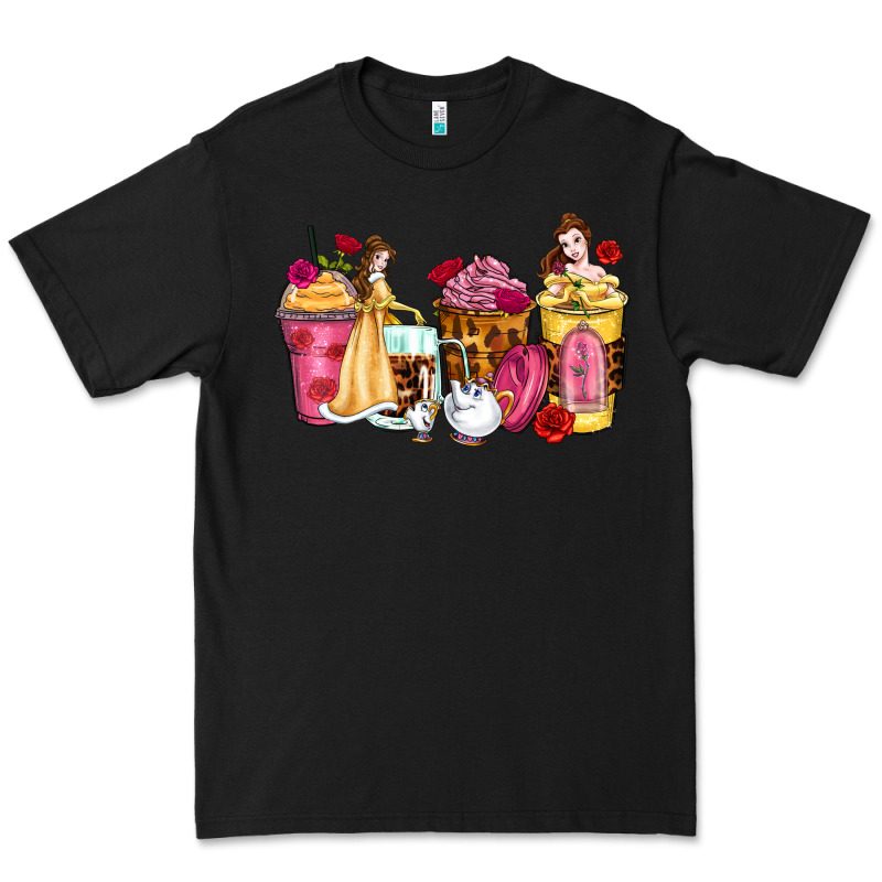 Princess Cartoon Coffee Cups Premium Tee by Zillion Design Studio | Teevron