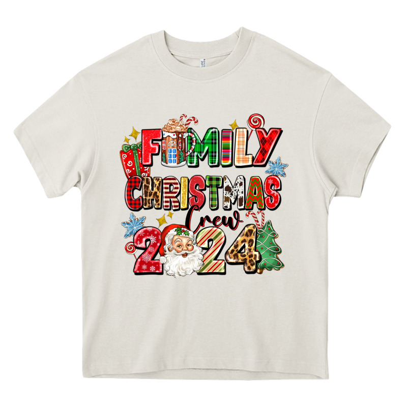 Family Christmas Crew 2024 Heavy Core Tee by Zillion Design Studio | Teevron