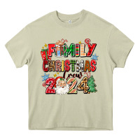 Mossy family christmas crew 2024 Heavy Core Tee - Zillion Design Studio