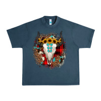 Midnight Navy bullskull christmas Urban Heavy Tee - JahusDesignShop
