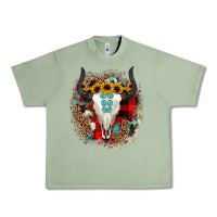 Oil Green bullskull christmas Urban Heavy Tee - JahusDesignShop