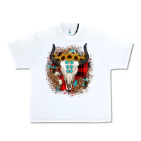 White bullskull christmas Urban Heavy Tee - JahusDesignShop