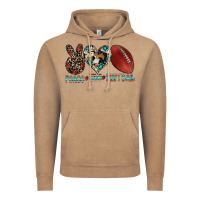 Vintage Coffee peace love football Vintage Hoodie - CowhideDigitalArt