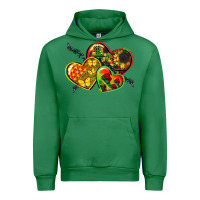 Emerald juneteenth hearts Urban Hoodie - CowGirlArtShop