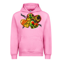 Fuchsia Pink juneteenth hearts Urban Hoodie - CowGirlArtShop