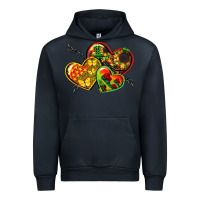 Navy juneteenth hearts Urban Hoodie - CowGirlArtShop