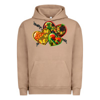 Pigment Burro juneteenth hearts Urban Hoodie - CowGirlArtShop