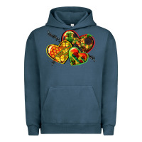 Pigment Midnight Navy juneteenth hearts Urban Hoodie - CowGirlArtShop