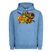 Juneteenth Hearts Urban Hoodie | Teevron