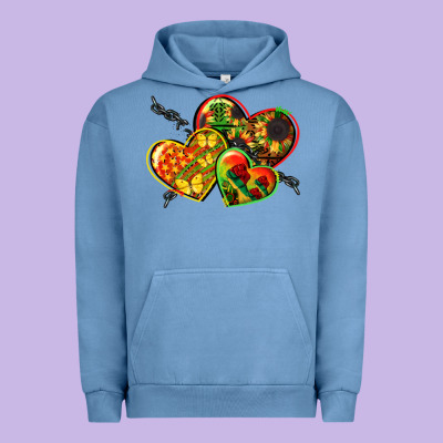 Juneteenth Hearts Urban Hoodie Designed By Cowgirlartshop