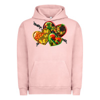 Pigment Salmon juneteenth hearts Urban Hoodie - CowGirlArtShop