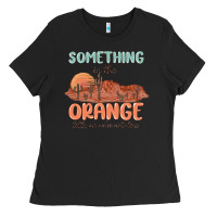 Black something in the orange Ladies Tee - MaliasSmallBusiness