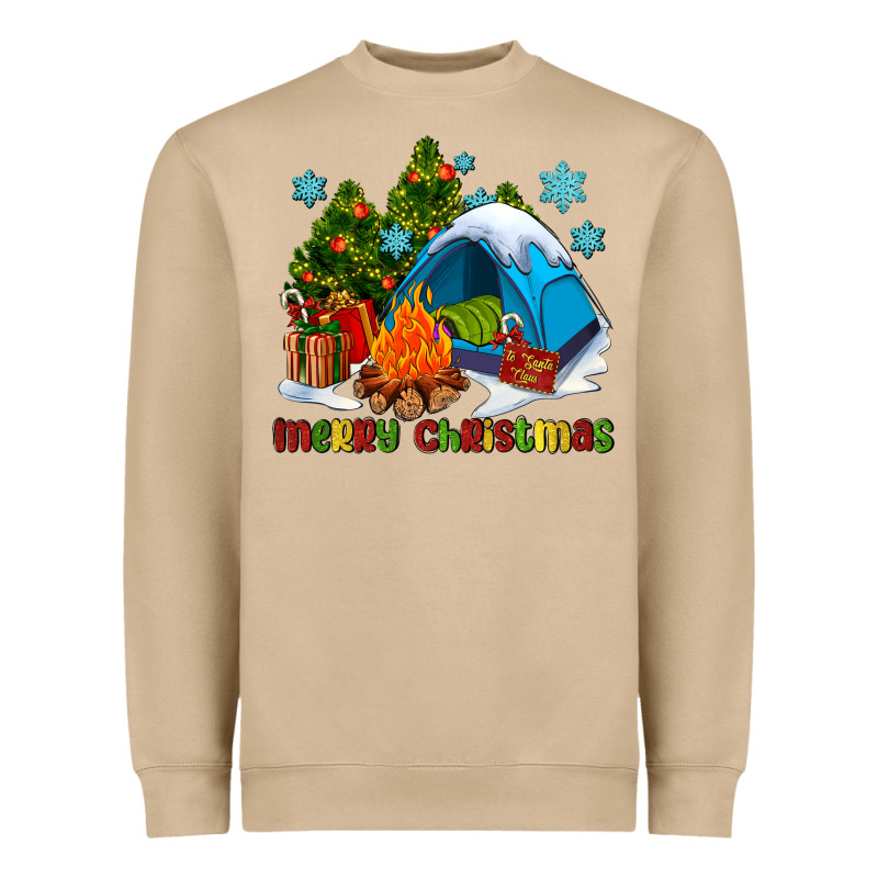 Merry Christmas Camp Heavyweight Sweatshirt by AdoDesignShop | Teevron