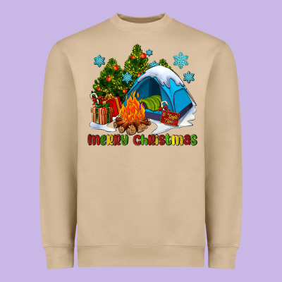 Merry Christmas Camp Heavyweight Sweatshirt Designed By Adodesignshop