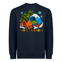 Navy merry Christmas camp Heavyweight Sweatshirt - AdoDesignShop