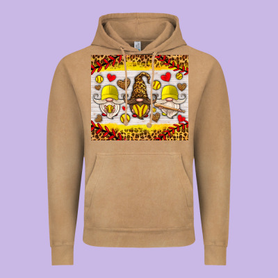 Softball Gnome Vintage Hoodie Designed By Hra Design Shop