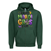 Sports Green happy mardi gras y'all Zipper Hoodie - MaliasSmallBusiness