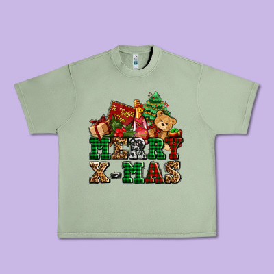 Merry Xmas With Christmas Urban Heavy Tee Designed By Adodesignshop
