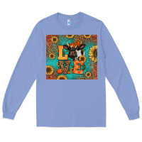 Colony Blue love autumn cow Long Sleeve Tee - Jasminsmagicworld