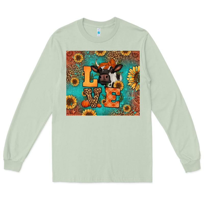 Love Autumn Cow Long Sleeve Tee by Jasminsmagicworld | Teevron