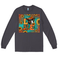 Smoke love autumn cow Long Sleeve Tee - Jasminsmagicworld