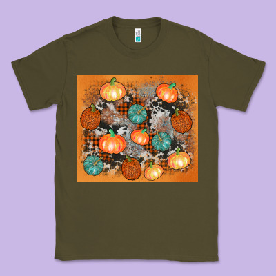 Cowhide Pumpkin Classic Tee Designed By Adodesignshop