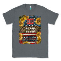 Charcoal Heather Western God Bless America 4th of July Classic Tee - LillyAllenDesigns