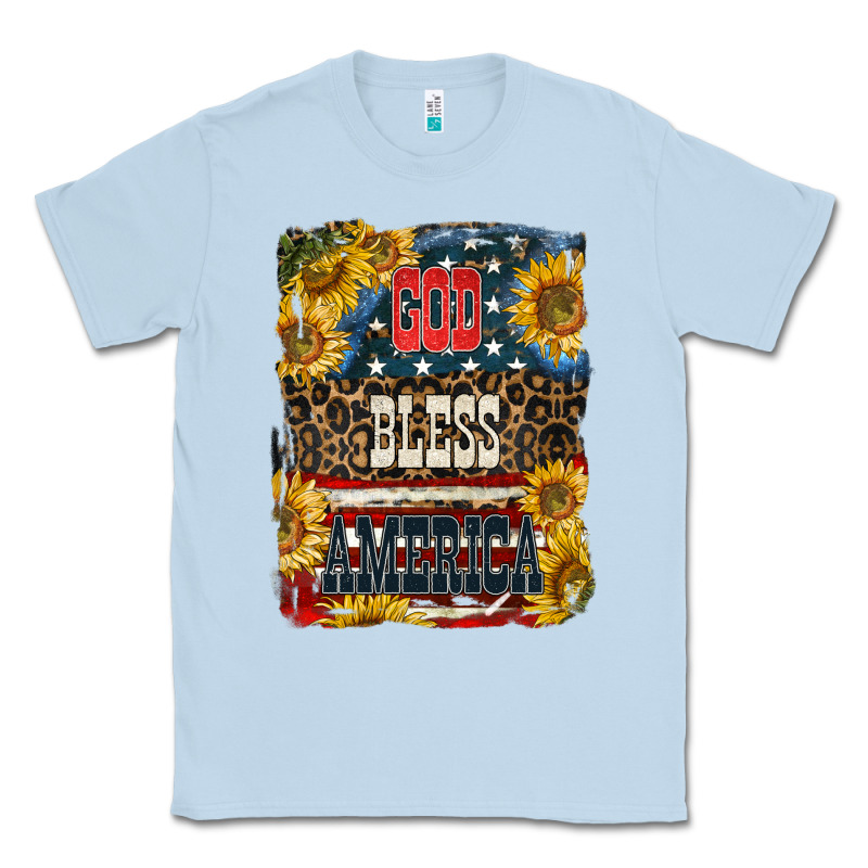 Western God Bless America 4th Of July Classic Tee by LillyAllenDesigns | Teevron