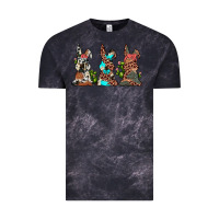 Cloud Black leopard cowhide turquoise cactus bunny's Vintage Tee - JahusDesignShop