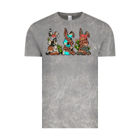 Cloud Rock leopard cowhide turquoise cactus bunny's Vintage Tee - JahusDesignShop
