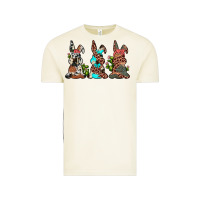 Vintage Arctic leopard cowhide turquoise cactus bunny's Vintage Tee - JahusDesignShop