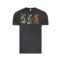 Vintage Black leopard cowhide turquoise cactus bunny's Vintage Tee - JahusDesignShop