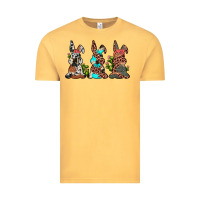 Vintage Mustard leopard cowhide turquoise cactus bunny's Vintage Tee - JahusDesignShop