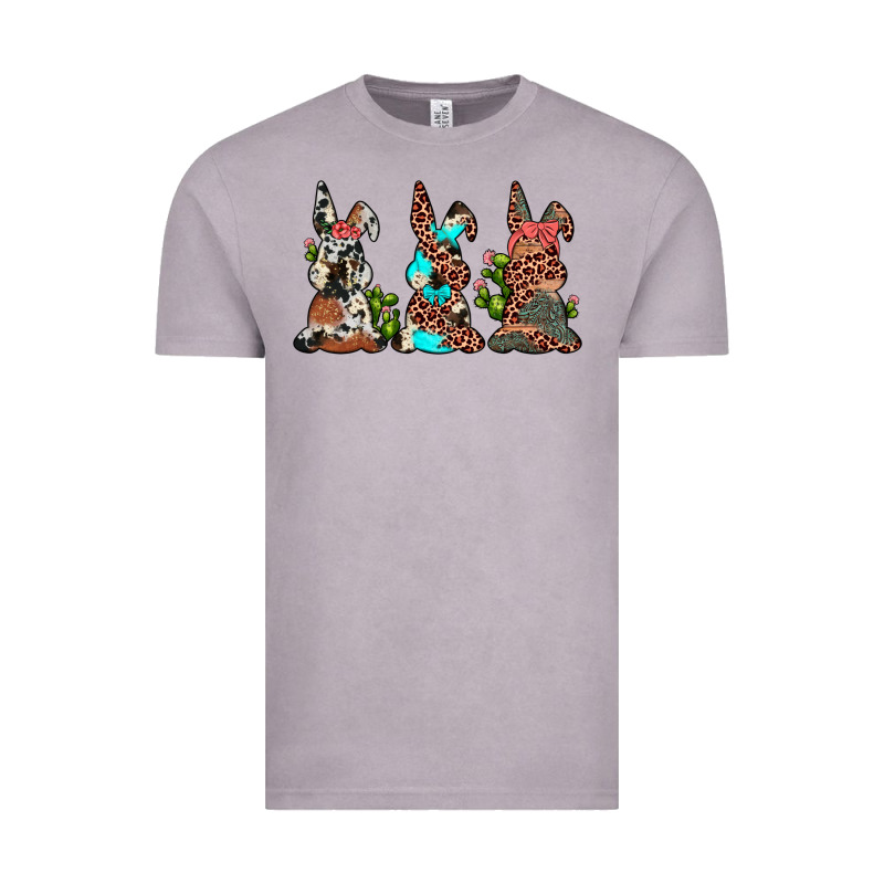 Leopard Cowhide Turquoise Cactus Bunny's Vintage Tee by JahusDesignShop | Teevron