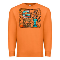 Carrot Fall Autumn Leopard Gigi Premium Sweatshirt - LillyAllenDesigns