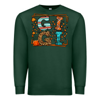 Sports Green Fall Autumn Leopard Gigi Premium Sweatshirt - LillyAllenDesigns