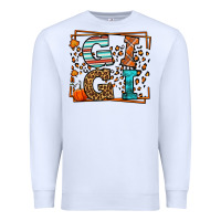 White Fall Autumn Leopard Gigi Premium Sweatshirt - LillyAllenDesigns