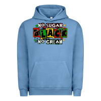 Pigment Pebble Blue no sugar no cream black Urban Hoodie - CowGirlArtShop
