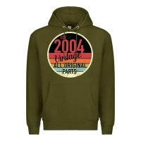 Army Green 15th Birthday gift Vintage 2004 Premium Hoodie - Bettercallsaul