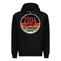 Black 15th Birthday gift Vintage 2004 Premium Hoodie - Bettercallsaul